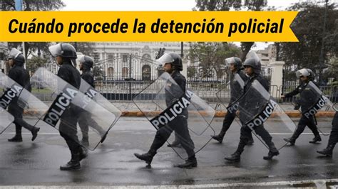 cuándo procede la detención.